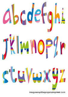 Letras multicolores