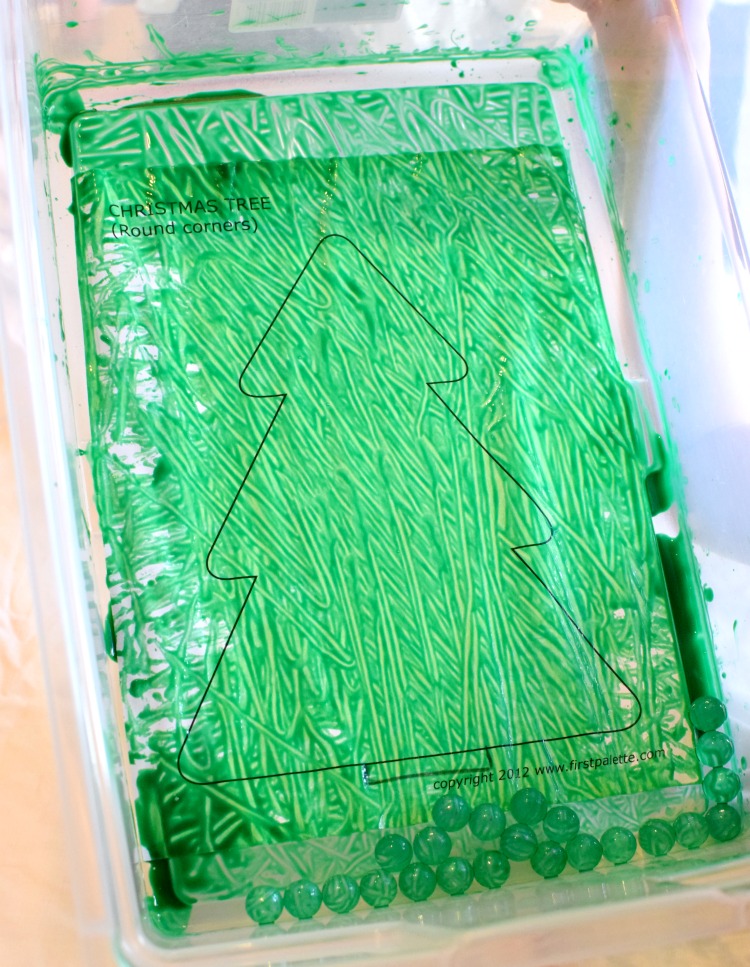 Marble Painted Christmas Trees What Can We Do With Paper And Glue