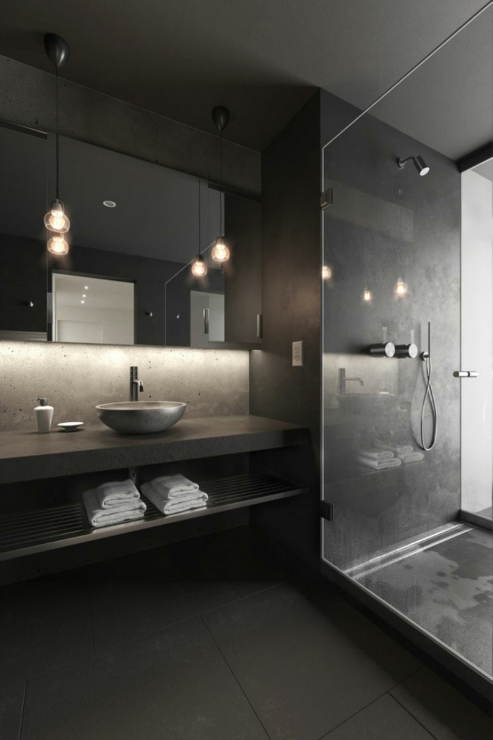 Wall color Black - 56 examples of successful interior design - Diy Fun ...