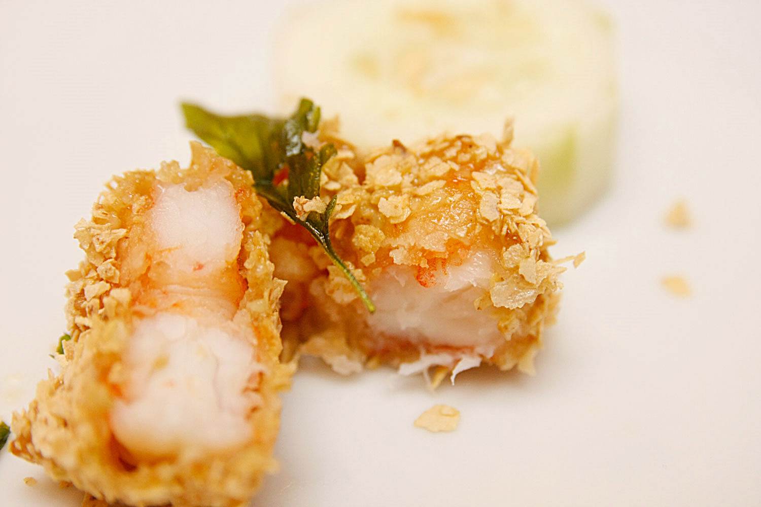 Makati Shangri-La Shang Palace Huaiyang Cuisine Experience By Chef Anthony Dong Deep Fried Shrimp Oatmeal
