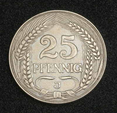buy sell German coins 25 Pfennig Coin