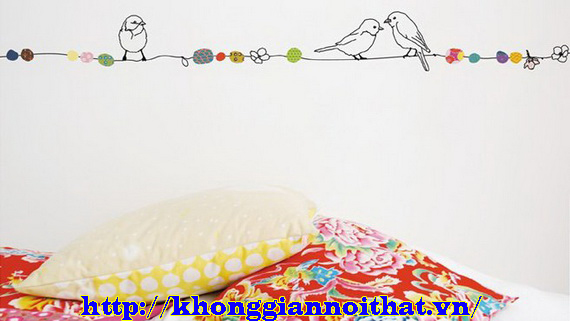 Mẫu tranh dán tường trang trí cho bé 1