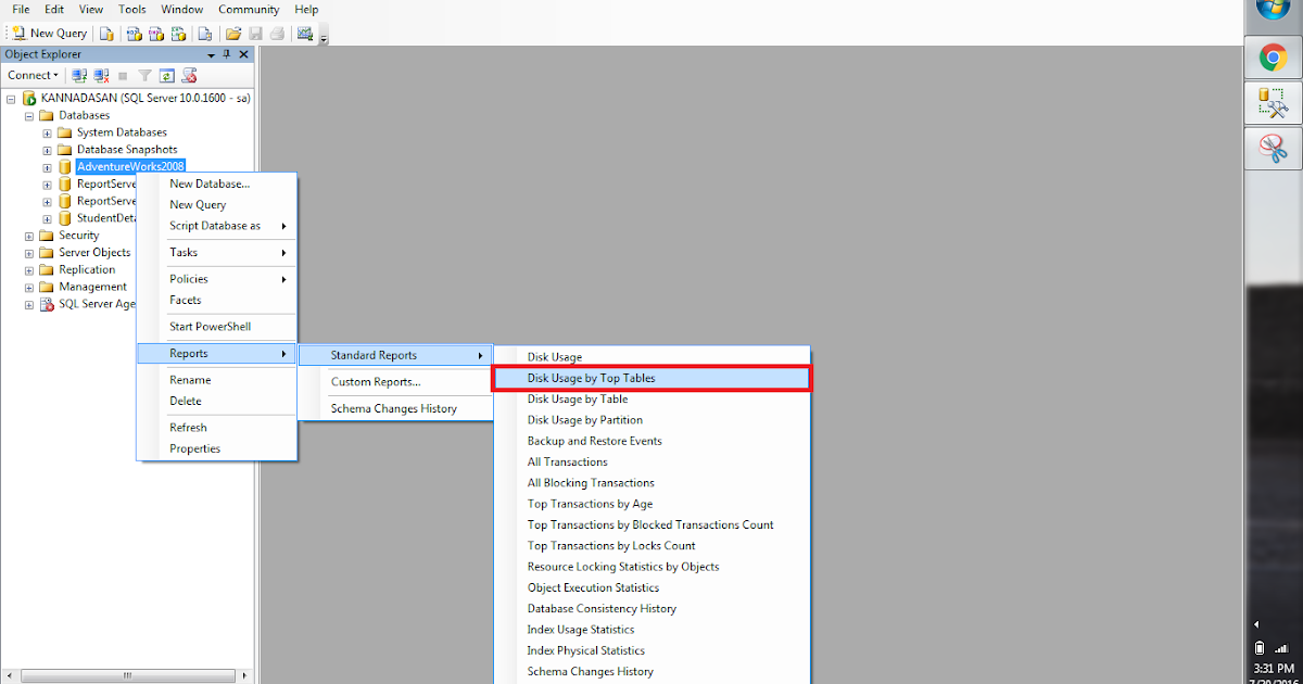 JK SQL Server Blog How to find the Disk Space Used by SQL tables