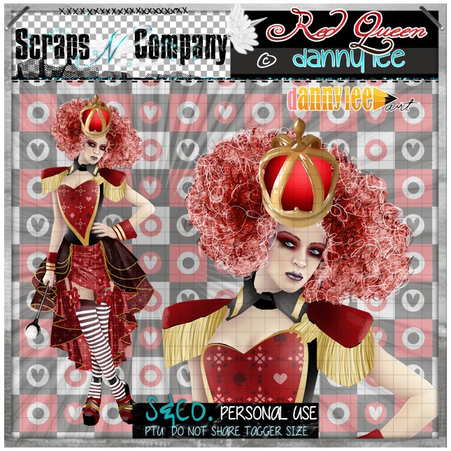 FwTags Creations: Red Queen CT Tag and snags for Devilish Dezines