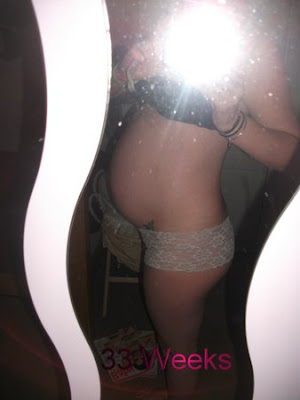 33 weeks pregnant bump