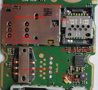 Download Free nokia 114 sim ways Picture Help This post if you follow you can solve your nokia 114 insert sim problem easily. before make this jumper at first clean your phone motherboard. i hope you can fix your nokia 114 sim ways problem after follow this image.