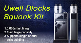 Cheap uwell blocks squonker kit with nunchaku rda