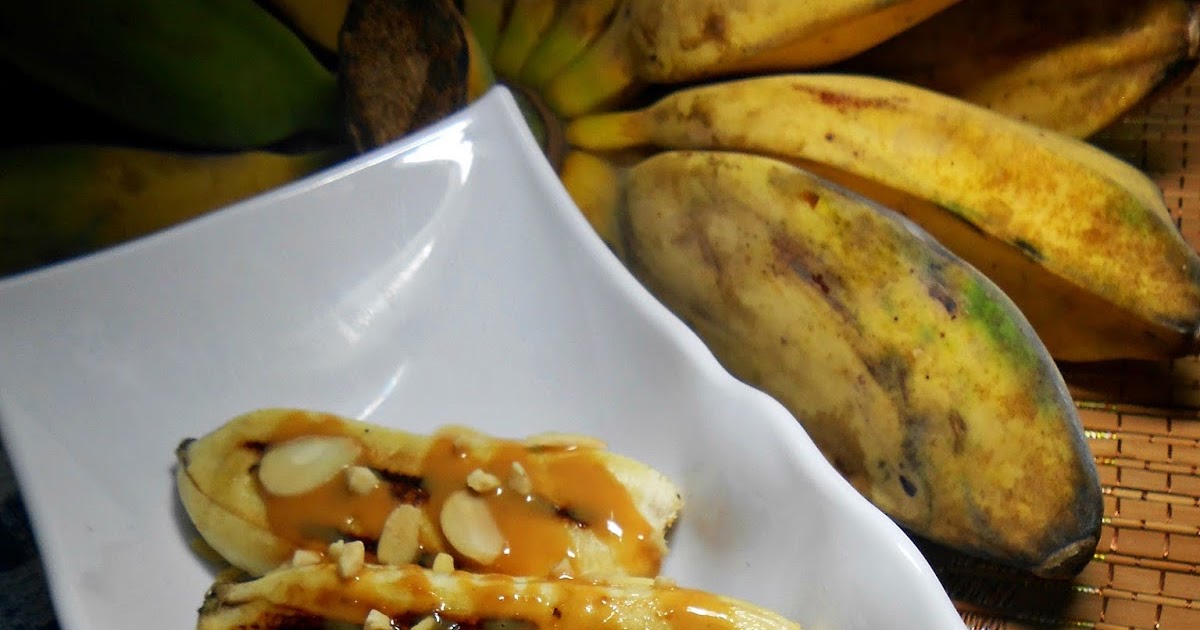 PISANG BAKAR DENGAN SOS MENTEGA KACANG  Fiza's Cooking