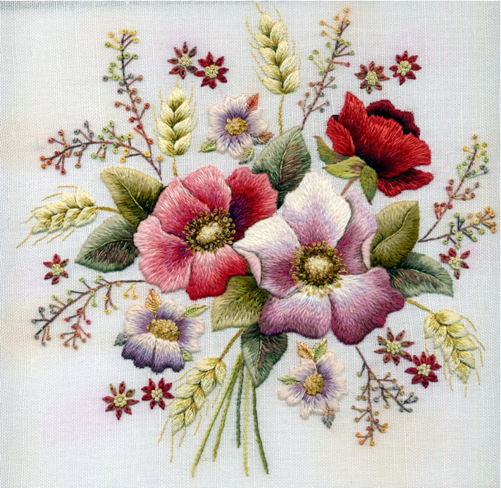 NEEDLE PAINTING EMBROIDERY_FLOWERS Joy Design Studio