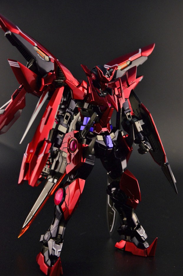 Custom Build MG 1/100 Gundam Exia Dark Matter Exia "Metallic Finish"