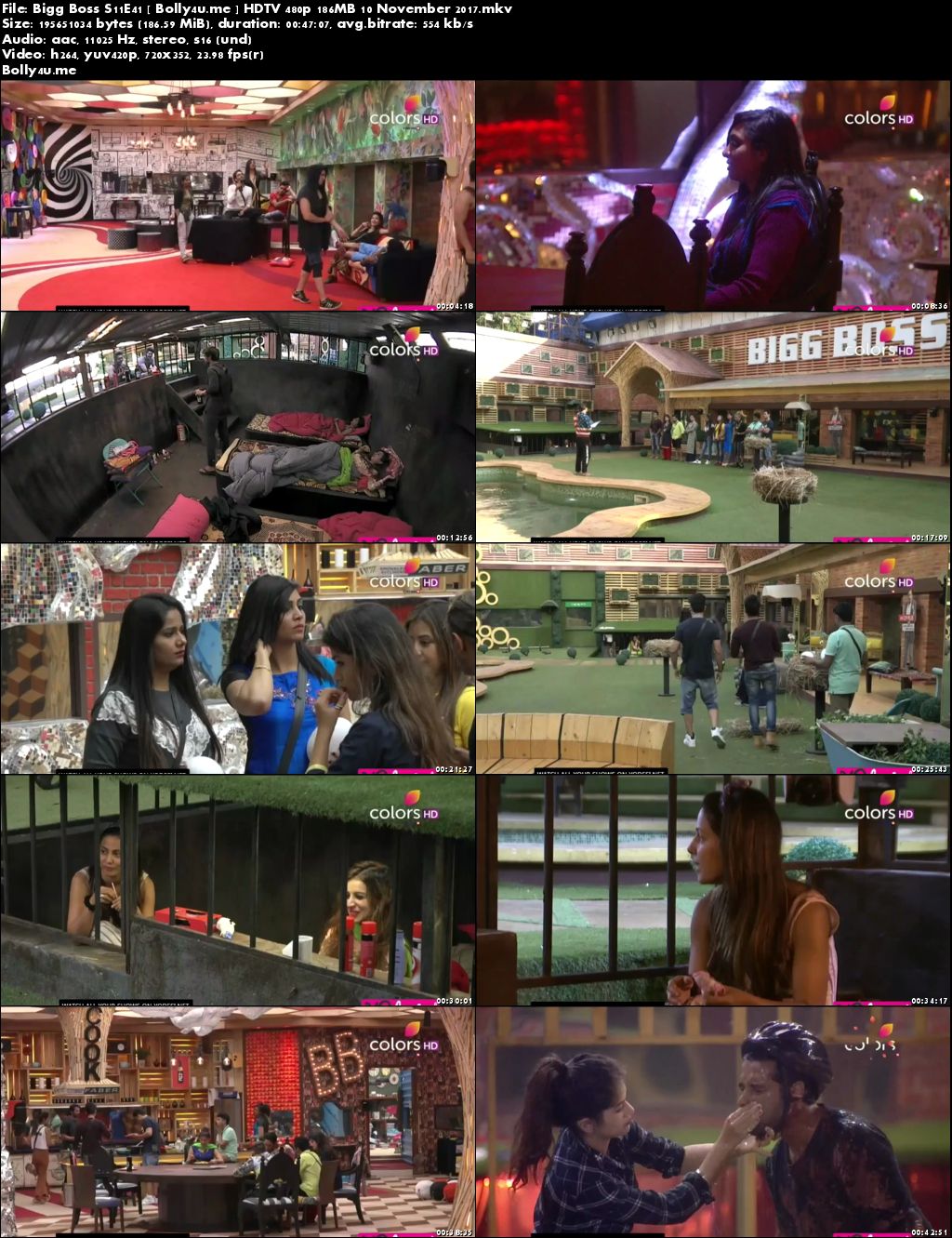 Bigg Boss S11E41 HDTV 480p 150MB 11 November 2017 Download