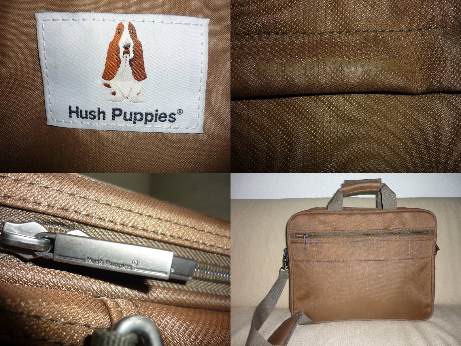 YUS BRANDED BAG  authentic hush  puppies  document bag 