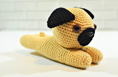 amigurumi pug dog crochet pattern