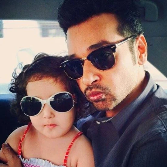 Faisal Qureshi with his daughter