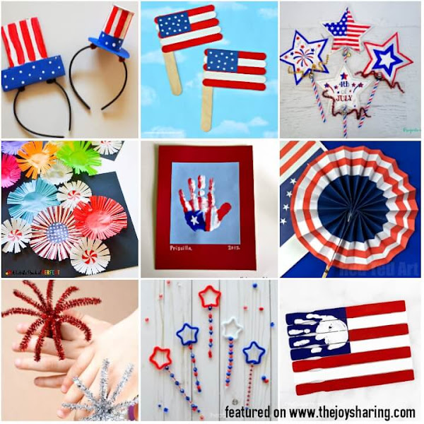 Patriotic activities for kids to celebrate 4th of July holiday.