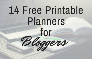 free printable planner bloggers 