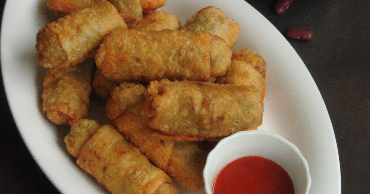 Rajma Cheese Cigar Rolls/Cheese Kidney Beans Cigar Rolls Cook N Click