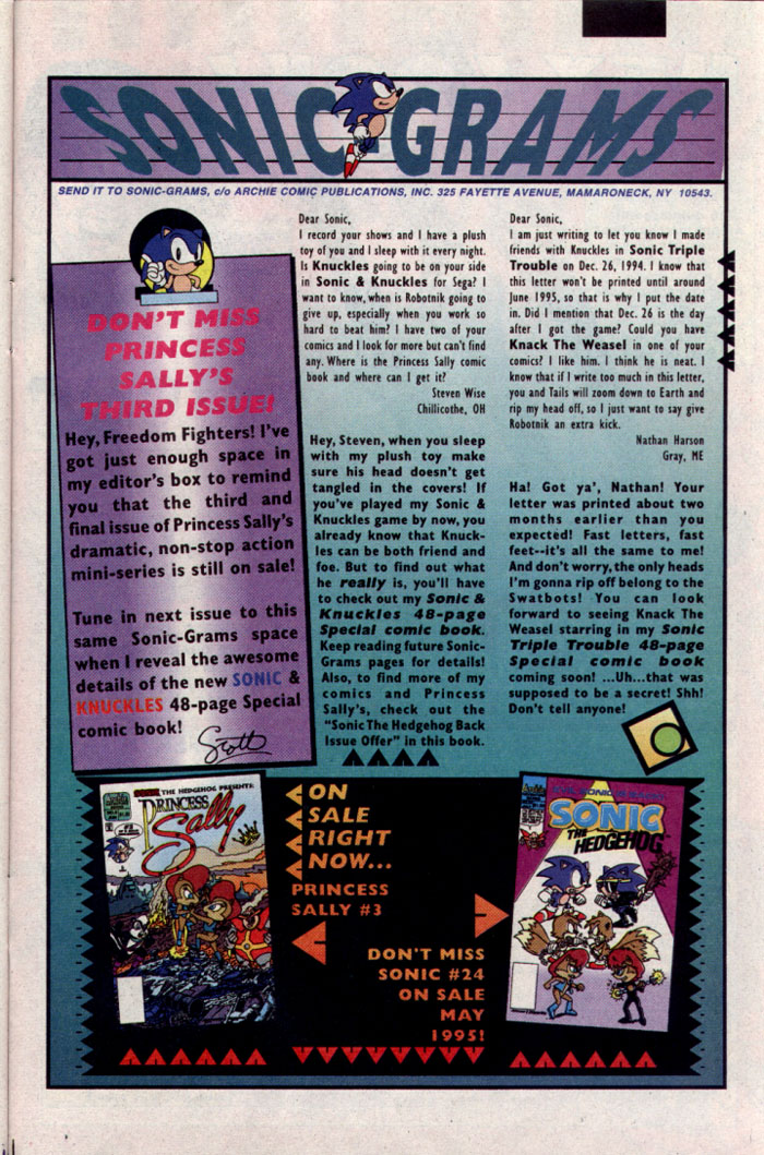 Read online Sonic The Hedgehog comic - Issue #23 - 27