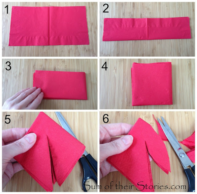 Paper Serviette Poinsettias Sum of their Stories