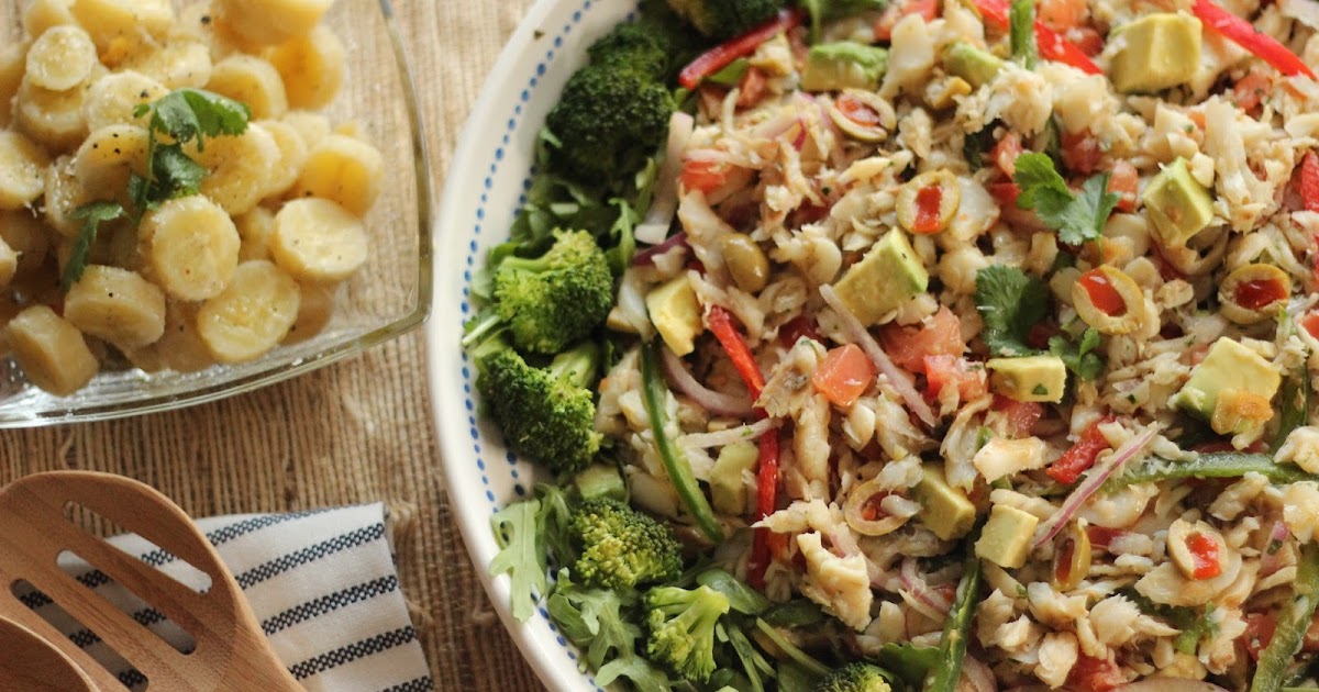 Gluten Free Lite Salted Cod Fish Salad Bacalao Salad