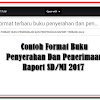 Contoh Format Buku Penyerahan Dan Penerimaan Raport Sd/Mi 2017