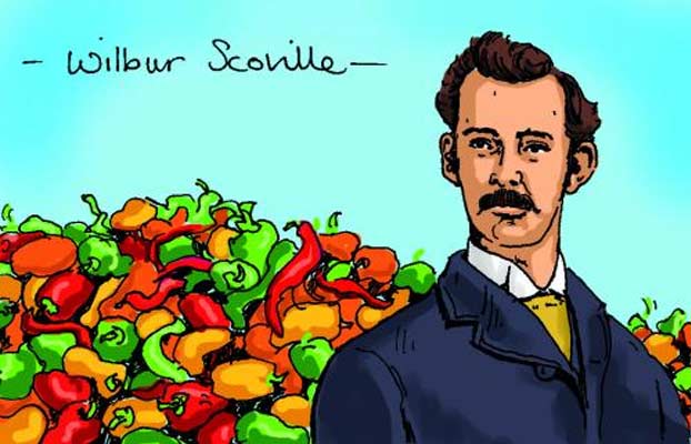 father of the hot pepper Wilbur Scoville