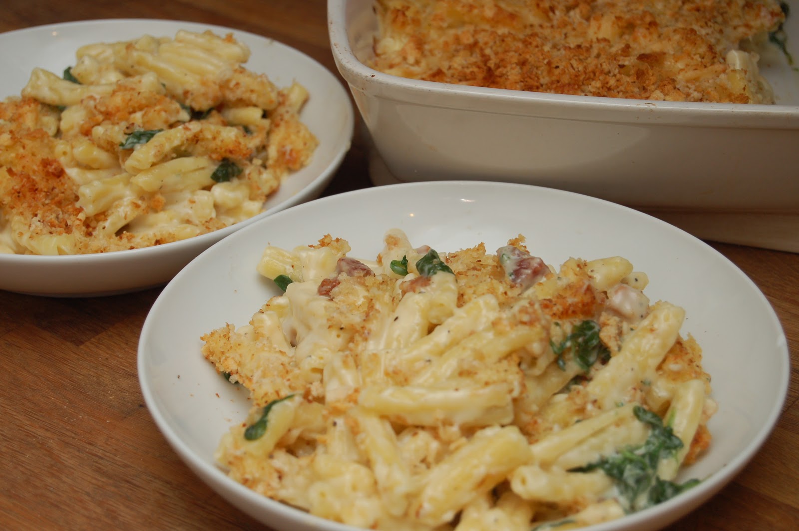 how to eat properly awesome macaroni cheese with pancetta & spinach
