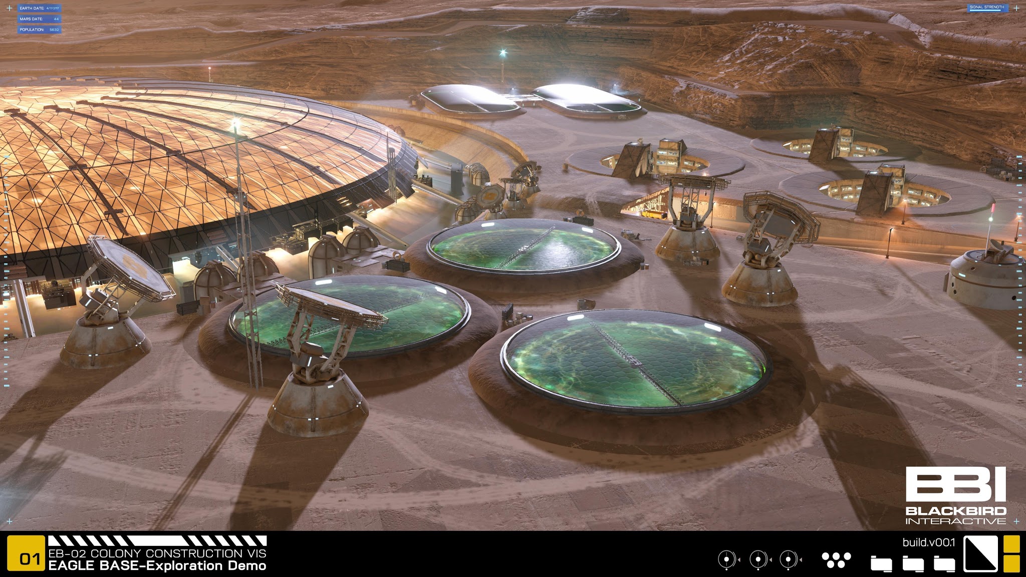 human Mars HD images of NASA's base on Mars, 2117, a vision by