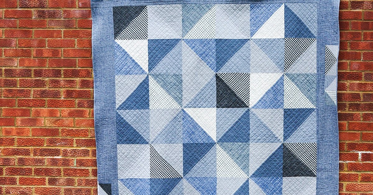 needles and lemons: A touch of denim - a finished quilt-