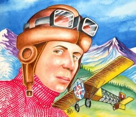 Jorge Chávez Dibujos de Jorge Chávez a color para niños