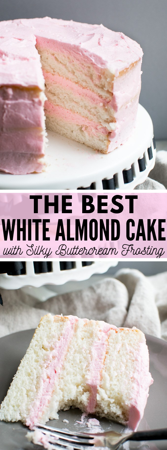 WHITE ALMOND CAKE #dessert #weddingcake