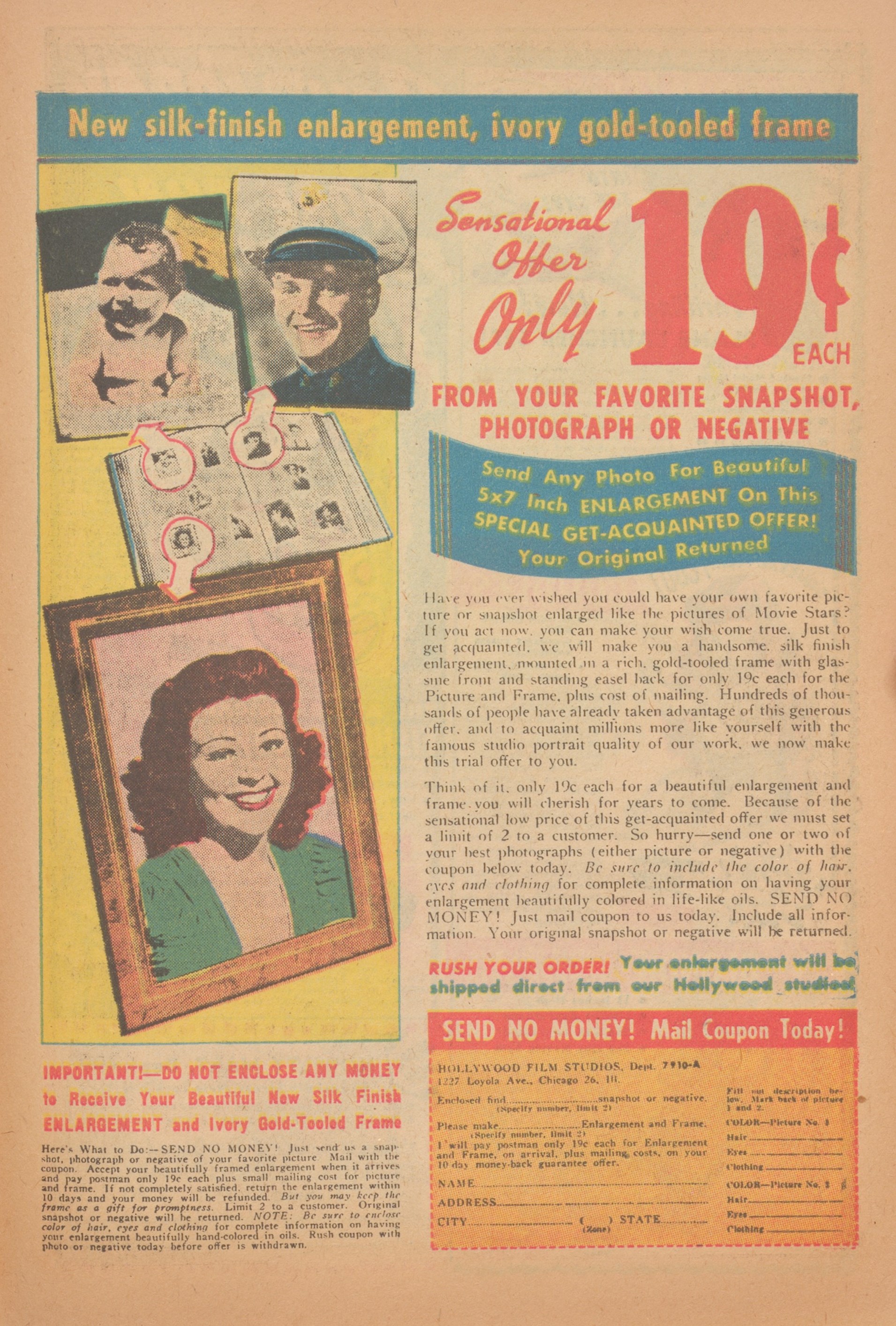 Read online Hedy Of Hollywood Comics comic -  Issue #37 - 39