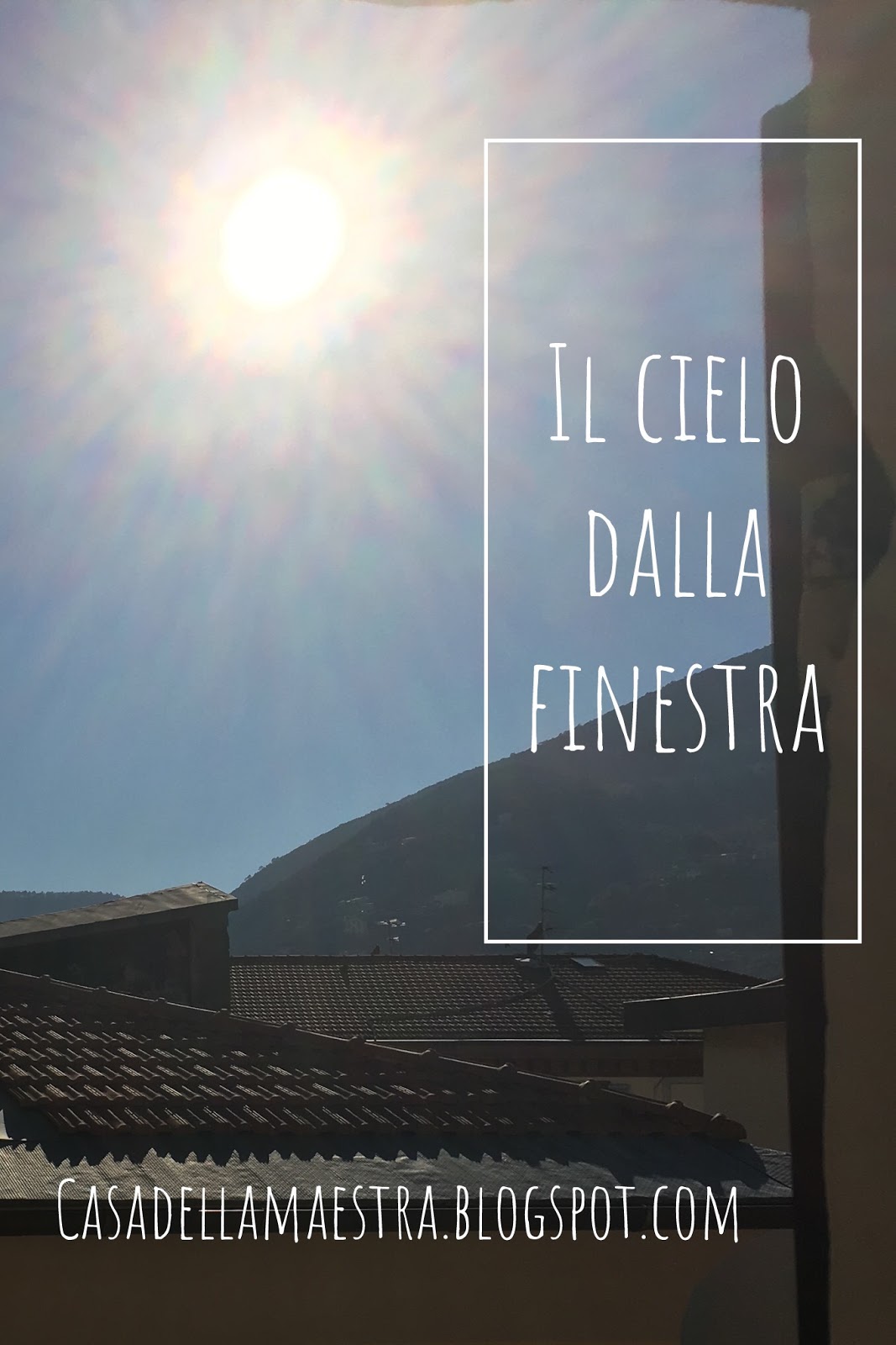 Il bel sole di questo week end....