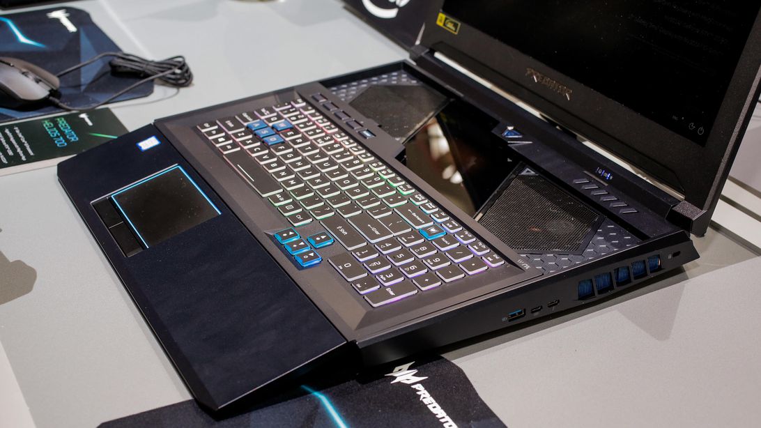 Acer Predator Helios 700 gaming laptop has a transforming keyboard and ...