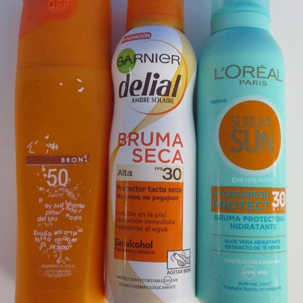 Garniel Delial Bruma Seca FPS30 / Loreal Sublime Sun SPF30 / Vichy Ideal Soleil SPF 50