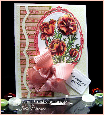 Stamps - North Coast Creations Floral Sentiments 3, ODBD Custom Recipe & Tags Die, ODBD Vintage Mini Pattern 1