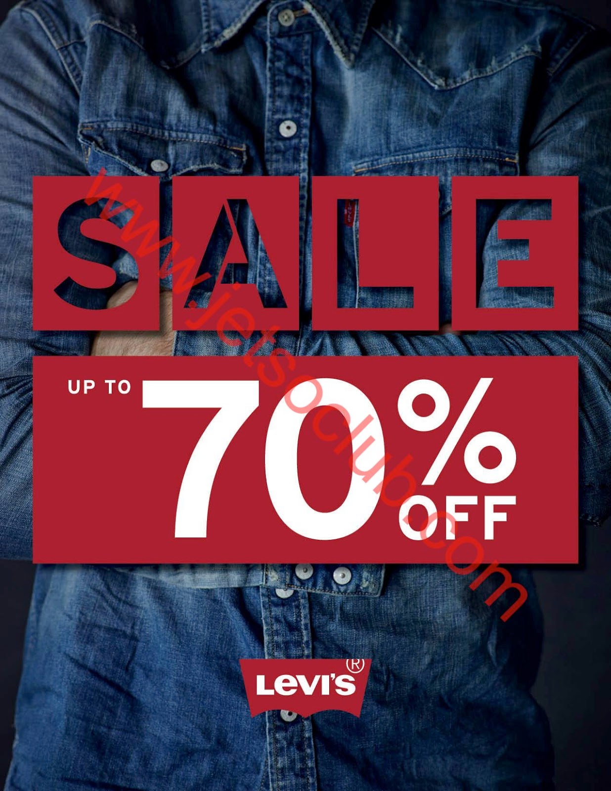 Levi's：Sale 低至3折（至18/12） ( Jetso Club 著數俱樂部 )
