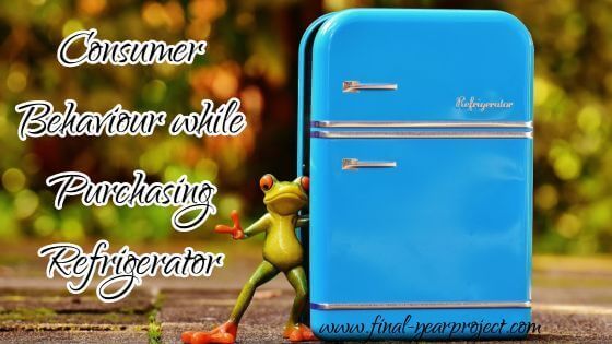 Consumer Behaviour while Purchasing Refrigerator