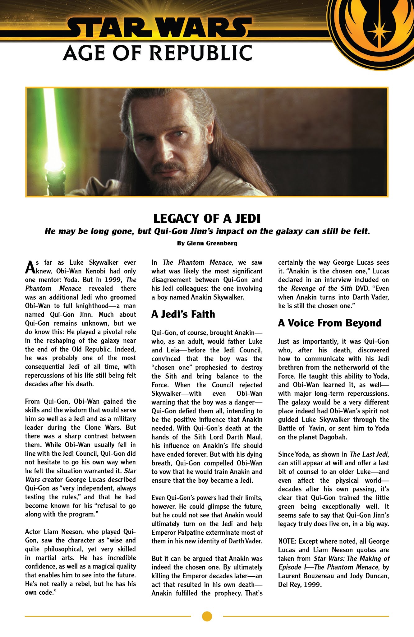 Read online Star Wars: Age of Republic: Qui-Gon Jinn comic -  Issue # Full - 23