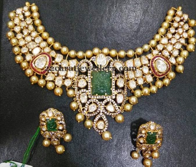 Choker by Sai Rajendra Gold Palace - Jewellery Designs