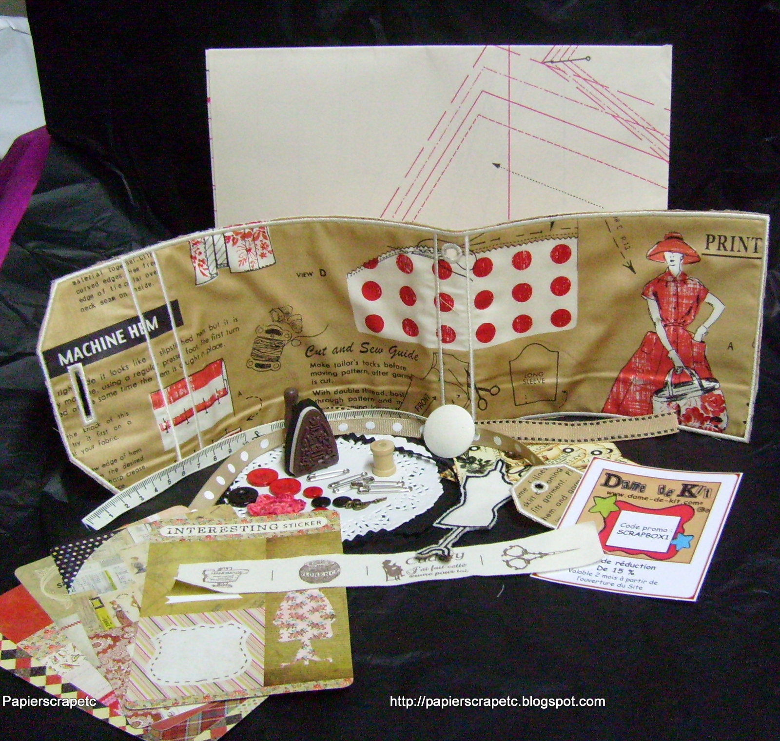 papierscrapetc La Scrap Box d'août et la Scrap Box cadeau pour l