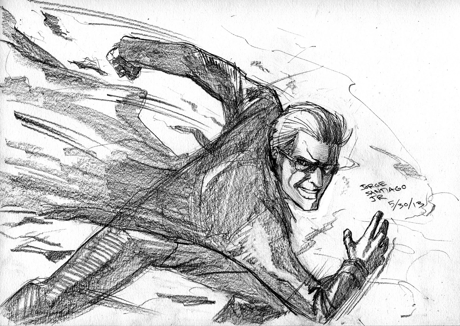 The Comic Art Of Jorge Santiago Jr.: Sketch Of The Day 5-31-13: Wesker