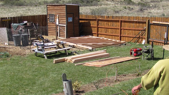 Blue Sky Farm: A Garden/Storage Shed in the making