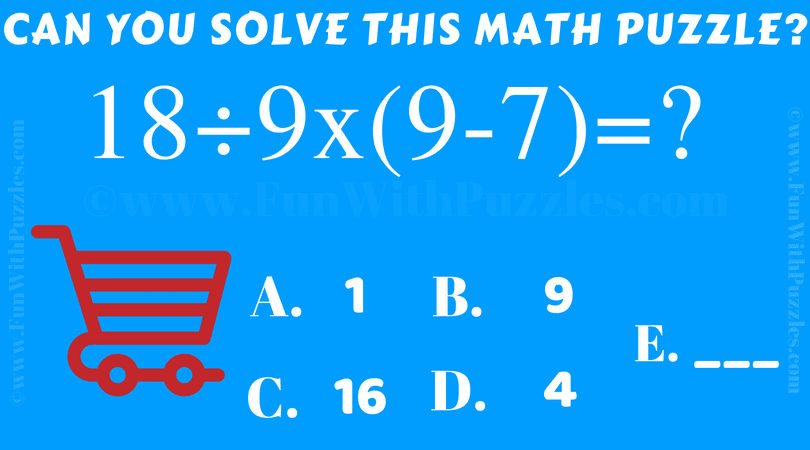 Brain Teasers Question Of Simple Maths With Answer
