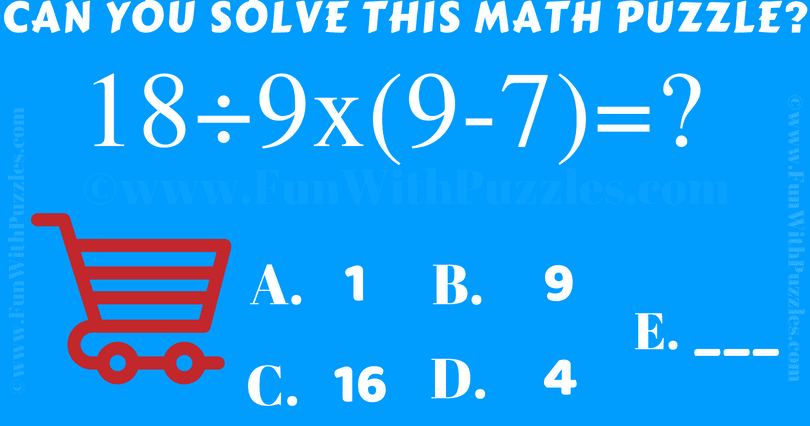 Brain Teasers Question of Simple Maths with Answer