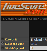 check soccer match updates from livescores.com