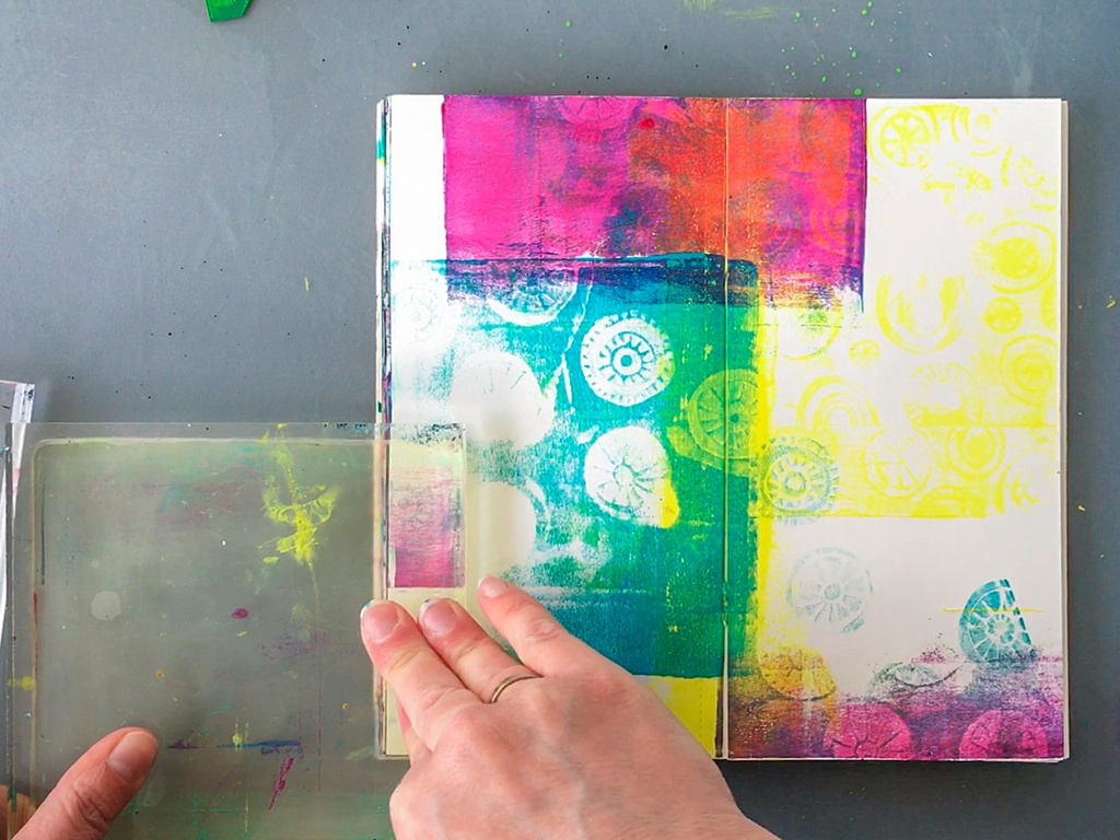 Printing with Gelli Arts® How to Print in Your Art Journal with Gelli