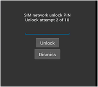 sim network unlock pin codes