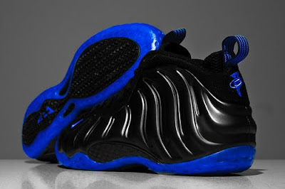 royal blue and black foamposites