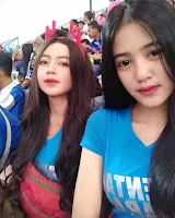 Aremania model cantik sexy bohai bidadari tribun